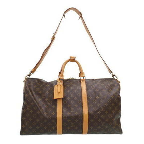 Louis Vuitton Monogram Keepall Bandouliere Travel Boston Bag - Picture 1 of 8